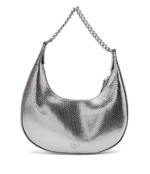 Кожаная сумка хобо brioche classic Pinko - серебряный(101526 A180)