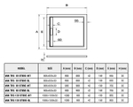 Душевой поддон из искусственного камня WeltWasser WW TRS 100 STONE-BL 100x100 10000004379 Черный