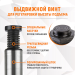 WDK-81500 Домкрат бутылочный, г/п 50 т, 250-410 мм