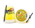 Лизун "Slime "Ninja" светится в темноте, желтый, 130 г.