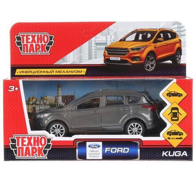 Модель ин. мет. "Ford Kuga" 12см, открыв. двери, серый коробка KUGA-GY (Технопарк)
