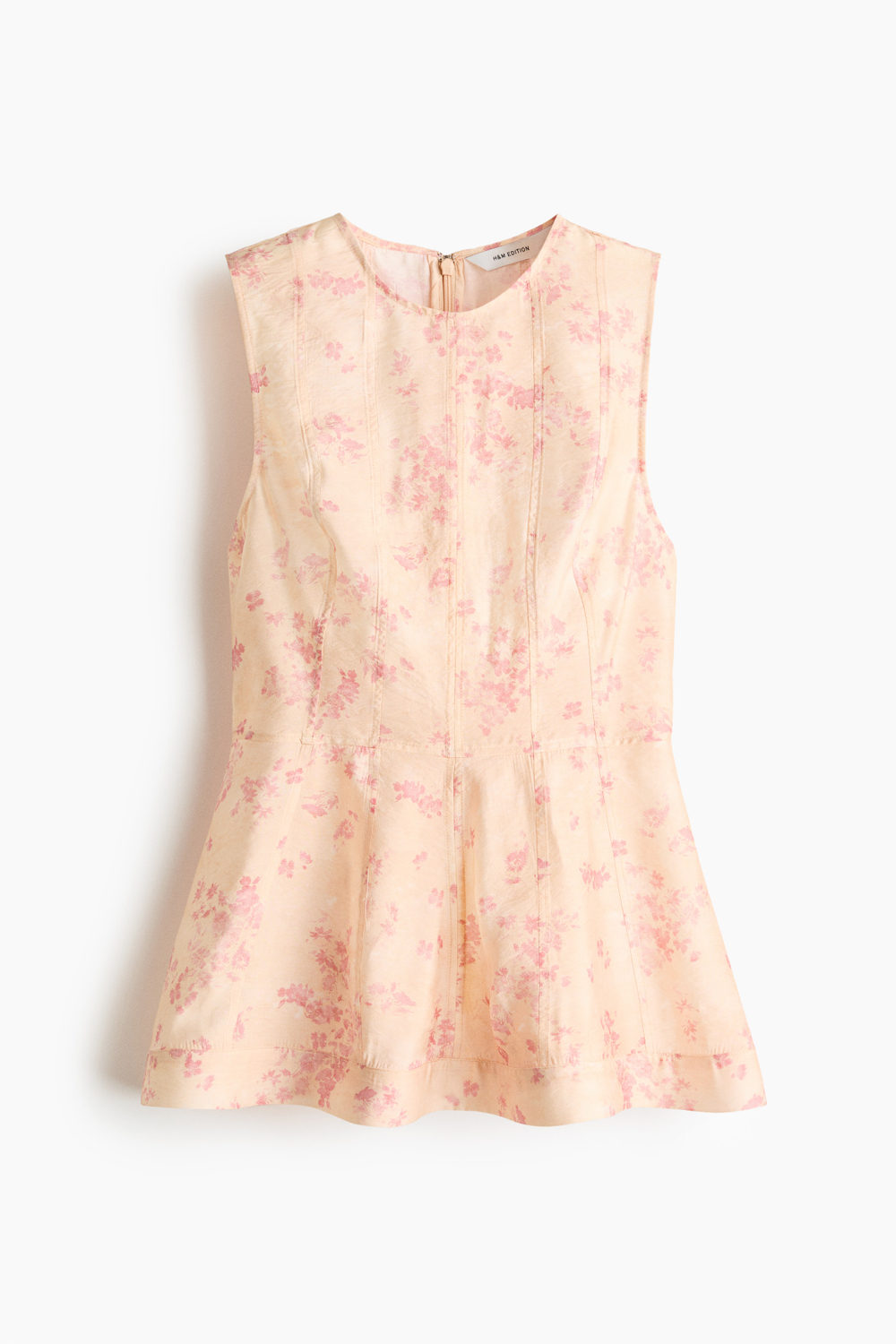 Топ без рукавов с баской — круглый вырез - H&M