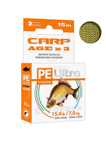 Поводковый материал Aqua Карп 3 нити 15 м 7 кг цв галька-песок