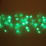 Гирлянда для дома БАХРОМА ш3м* в30/50см 120 ламп LED, прозрачн. провод, 8 реж, IP-20, Зеленый (возможность соединения)
