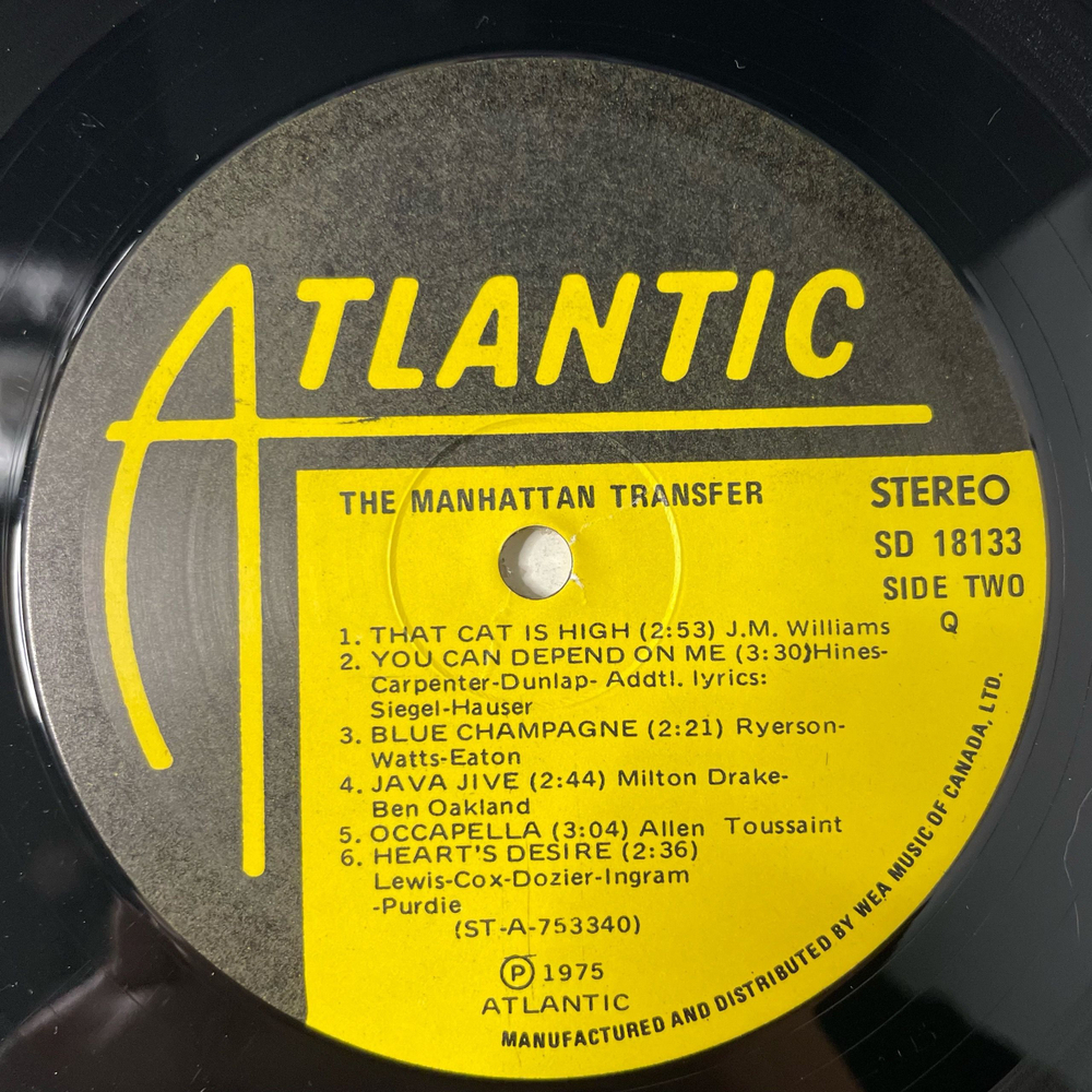 Винтажная виниловая пластинка LP The Manhattan Transfer (Канада 1975)