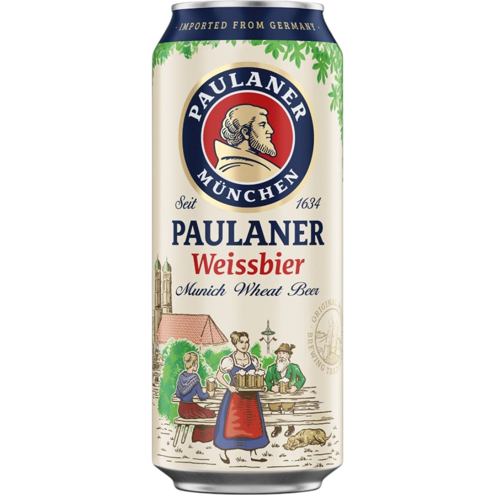 Пиво Paulaner Hefe-weissbier Naturtrub 0,5 л. in can 