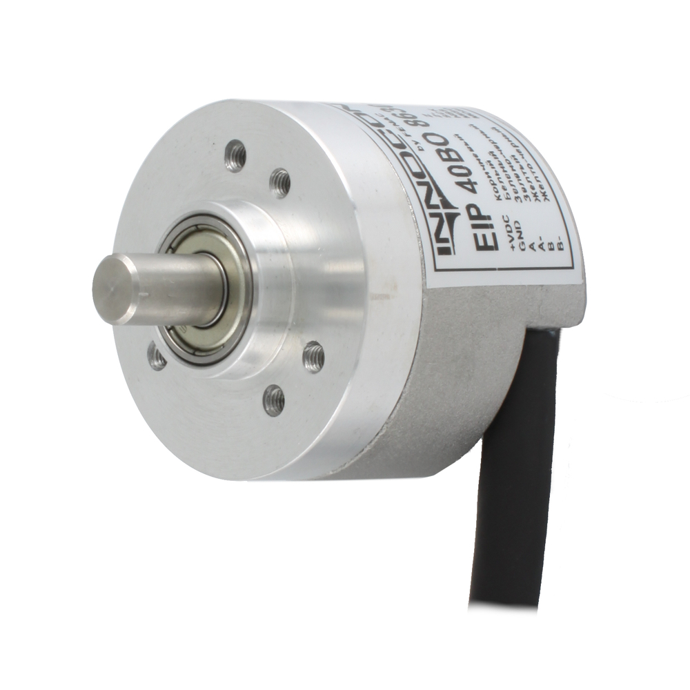 Инкрементальный программируемый энкодер INNOCONT EIP 40BO 6630V3000-T2 D=40мм, выступающий вал 6мм, 5…30VDC, выход TTL/HTL с инверсией, IP 65