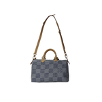 LOUIS VUITTON Speedy 40 Bandouliere Damier Denim 3D Blue Denim