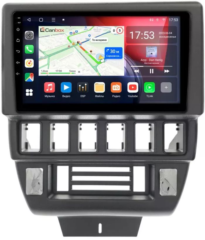 Магнитола для Lada 4x4, Urban, Bronto 1993-2019 - Canbox 9-1627 Qled, Android 10, Быстрая, SIM-слот