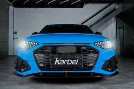 Карбоновая рама решетки радиатора для AUDI S4 & A4 S LINE 2020-2025+ B9.5 Ауди аэродинамический обвес