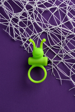 Эрекционное кольцо на пенис A-Toys зеленое 3,1 см