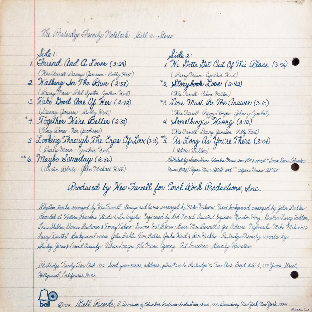 The Partridge Family / The Partridge Family Notebook (LP)