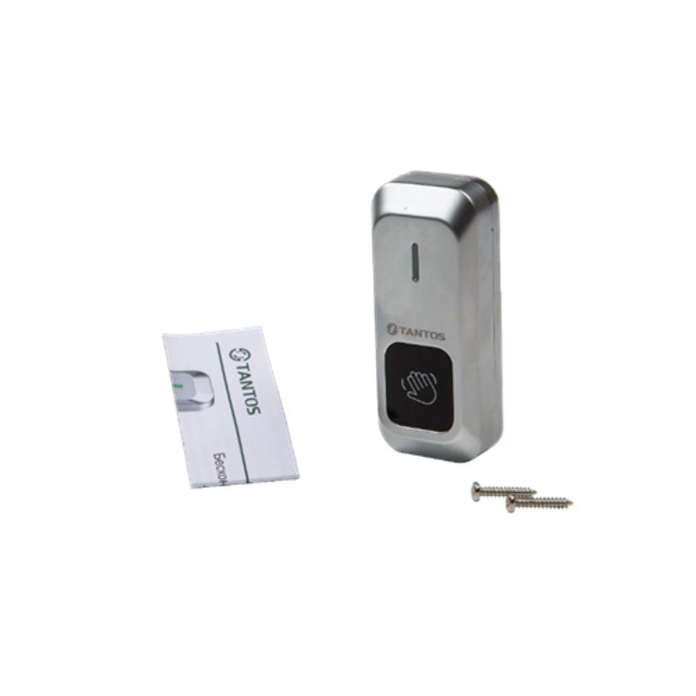 Кнопка выхода бесконтактная TANTOS TS-BREEZE-WP мет. корпус, IP68