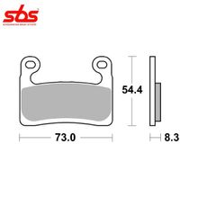 SBS 960DS-2 тормозные колодки передние
