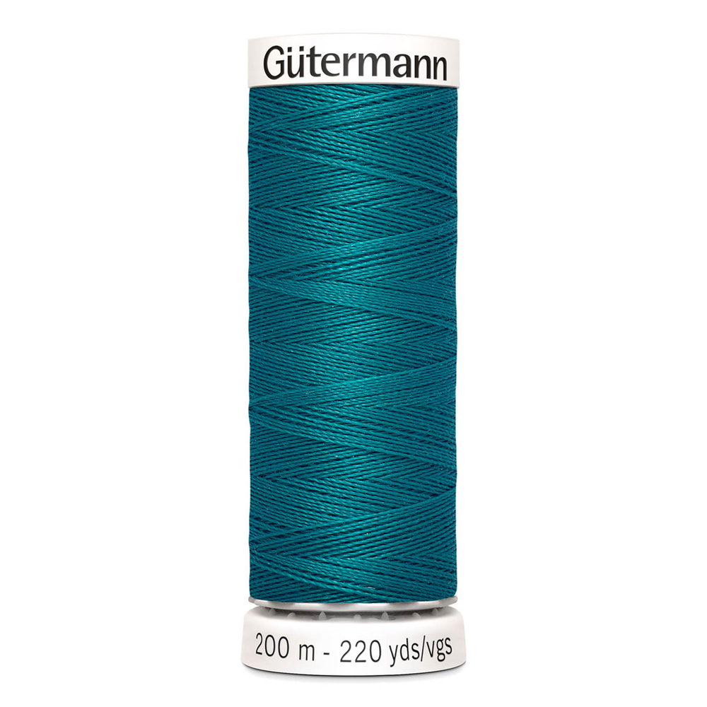01 Нить Sew-All 100/200 м для всех материалов, 100% полиэстер Gutermann 748277 (189 зеленая бирюза)