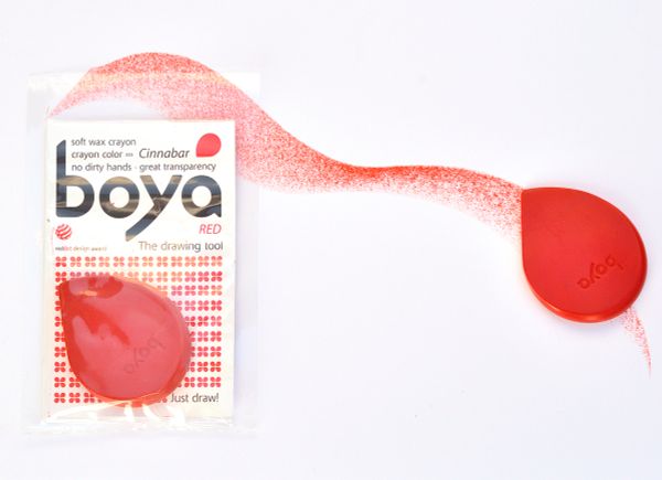 Пастель восковая Boya, мелок, 20 г, 1 шт, т.розовый