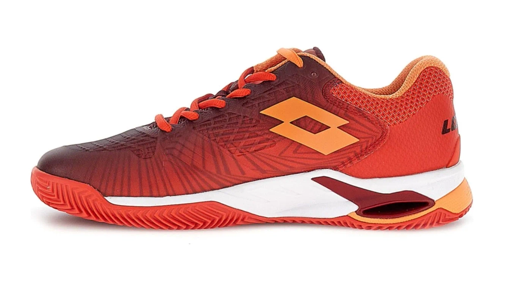 Теннисные кроссовки Lotto Mirage 100 II Clay - grenadine red/tawny red/nectarine