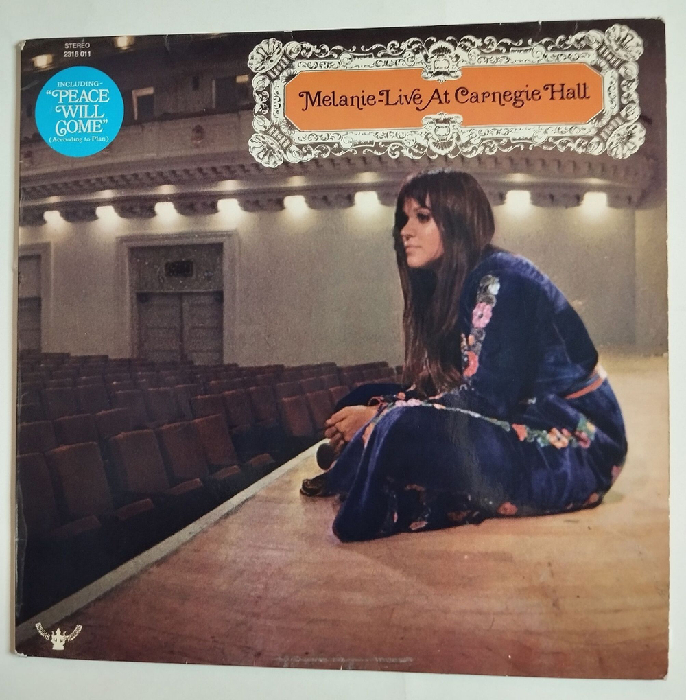 Винтажная виниловая пластинка LP Melanie Live At Carnegie Hall (Germany 1970)