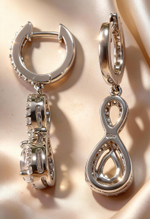 Ювелирные серьги из серебра 925 пробы