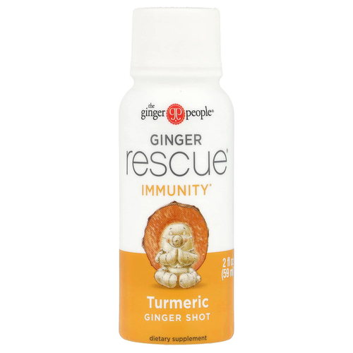 The Ginger People, Ginger Rescue Shots, Дикая куркума, 2 жидких унции (60 мл)
