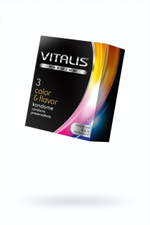 Презервативы ''VITALIS'' PREMIUM color & flavor №3