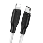 Кабель Borofone BX42 Type-C-Lightning PD20W 3А 1м Silicone White