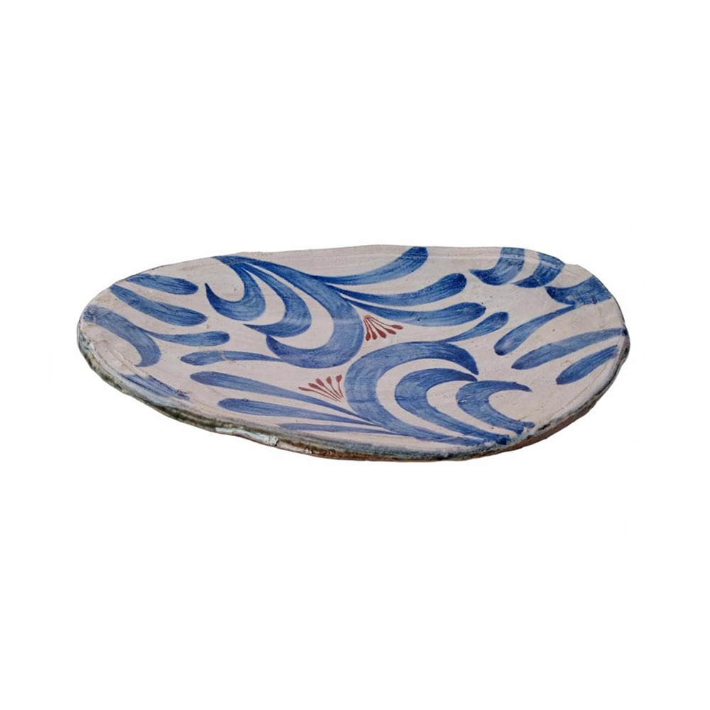 Тарелка для закусок 24.5х15.5см Roomers Tableware blue-white 25-Y3-5
