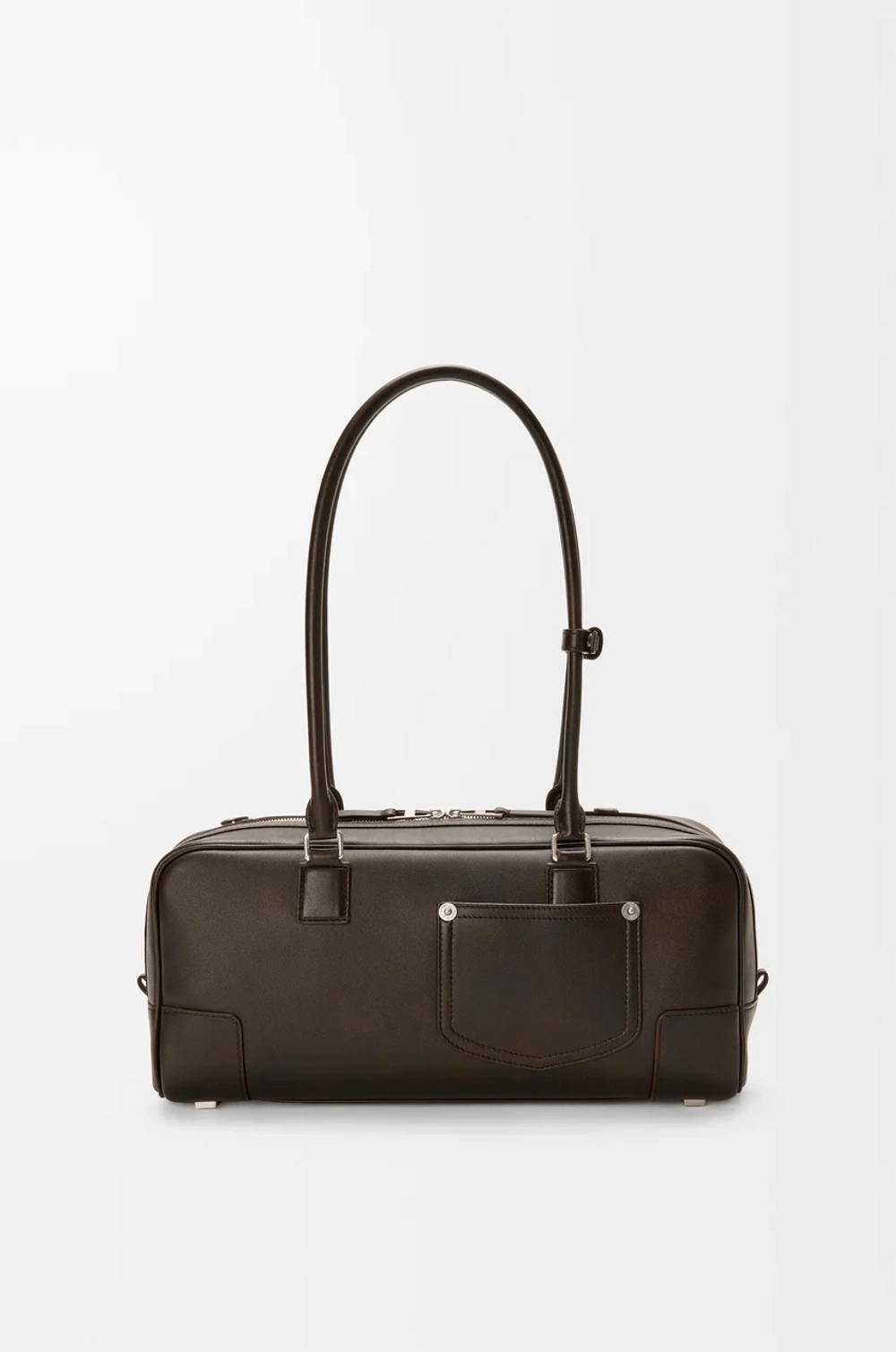 Loewe Укороченная сумка Panta Amazona 31 из блестящей телячьей кожи, темно-коричневый