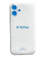 Чехол-накладка силикон i-Phone 16 plus прозрачный