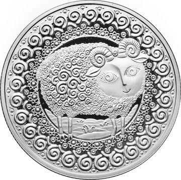 1 рубль 2009 Беларусь «Знаки зодиака - Овен»
