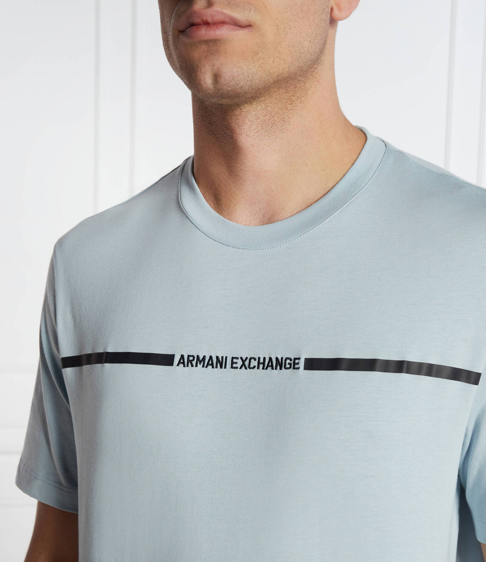 Футболка Armani Exchange - голубой(3DZTLG ZJ9JZ)