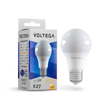 Светодиодная лампа Simple A60 9W 3000K E27 (7244) VG2-A2E27-3K-9W Voltega