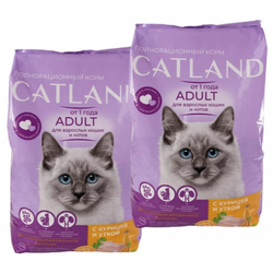 Сухой корм TM Catland кошек и котов с курицей и уткой 1300 гр