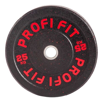 Диск для штанги HI-TEMP с цветными вкраплениями D51 мм PROFI-FIT 25 кг