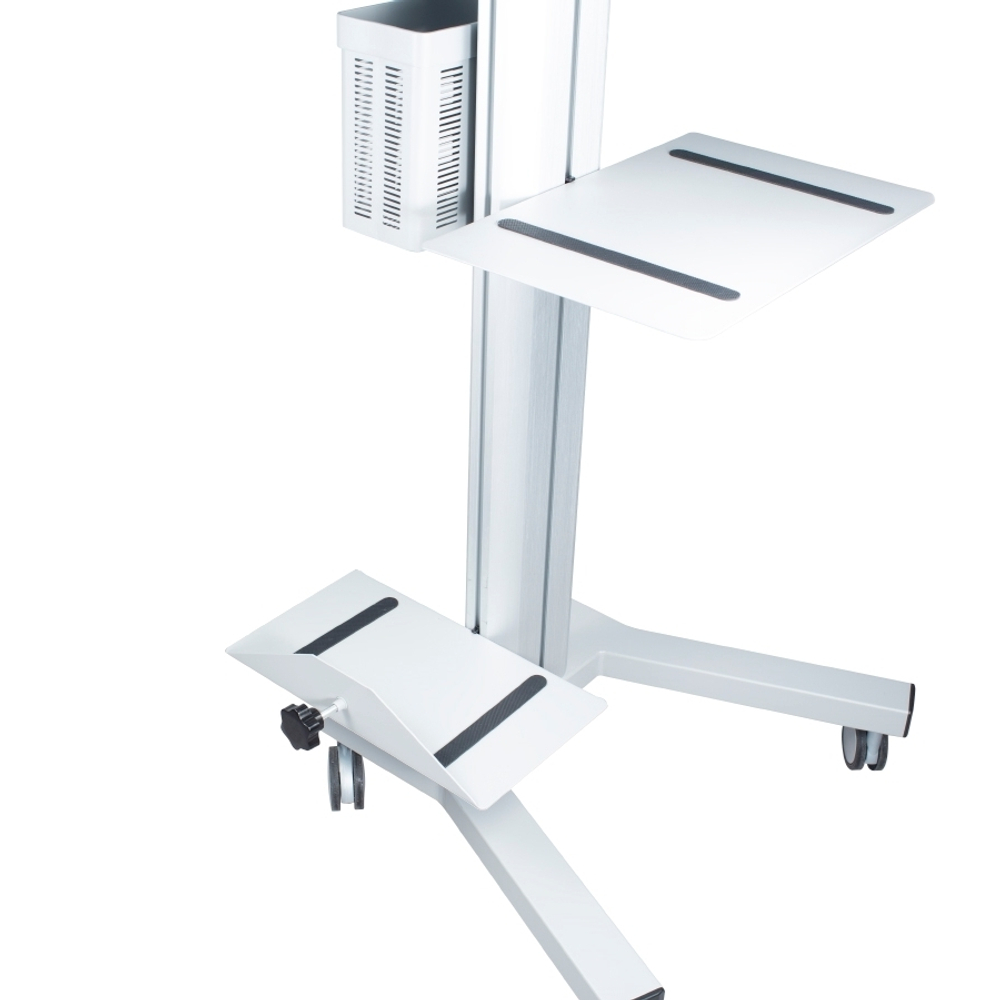 ErgoFount KFT 1601 Silver Напольная мобильная стойка для монитора диагональю 10–24'', высота 1450–1760 мм, макс. нагрузка 20 кг