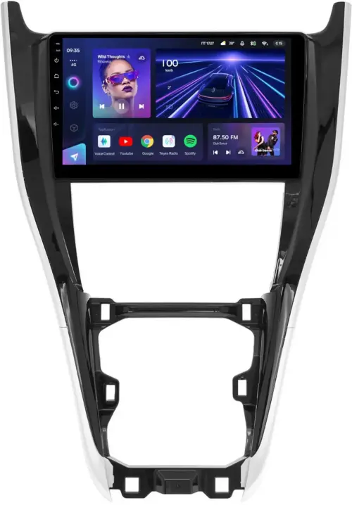 Магнитола для Toyota Harrier 3 XU60 2013-2017 (большая рамка) - Teyes CC3 на Android 10, Быстрая, QLED, CarPlay, 4G SIM-слот