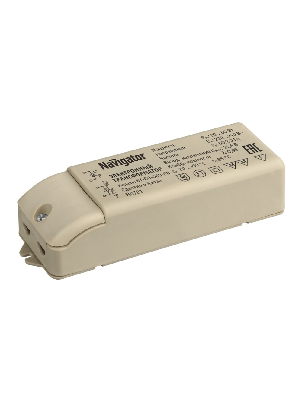 Трансформатор 94 432 NT-EH-060-EN IP44 для низковольтных галогенных ламп Navigator 94432