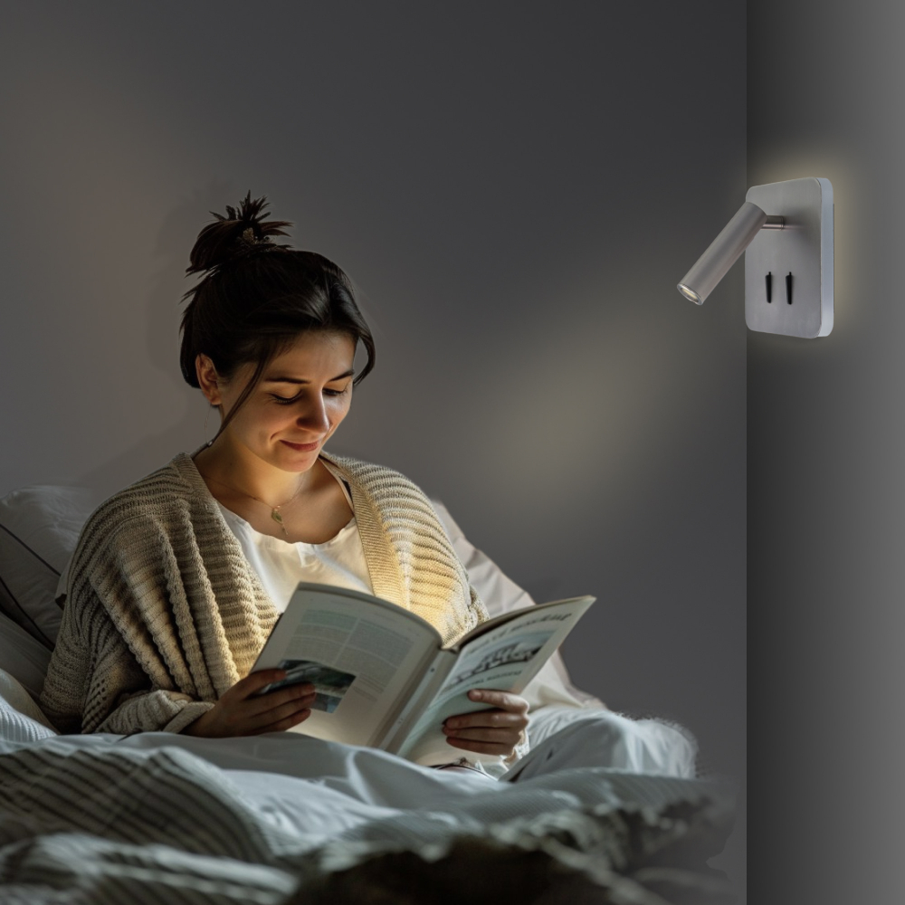 Citilux Декарт CL704422 LED Бра с выключателем Матовый Хром