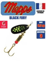 Блесна для рыбалки вращающаяся BLACK FURY 3 Gold
