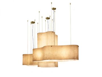 Baxter Nuvola 133 Suspension Lamp, Satin Brass