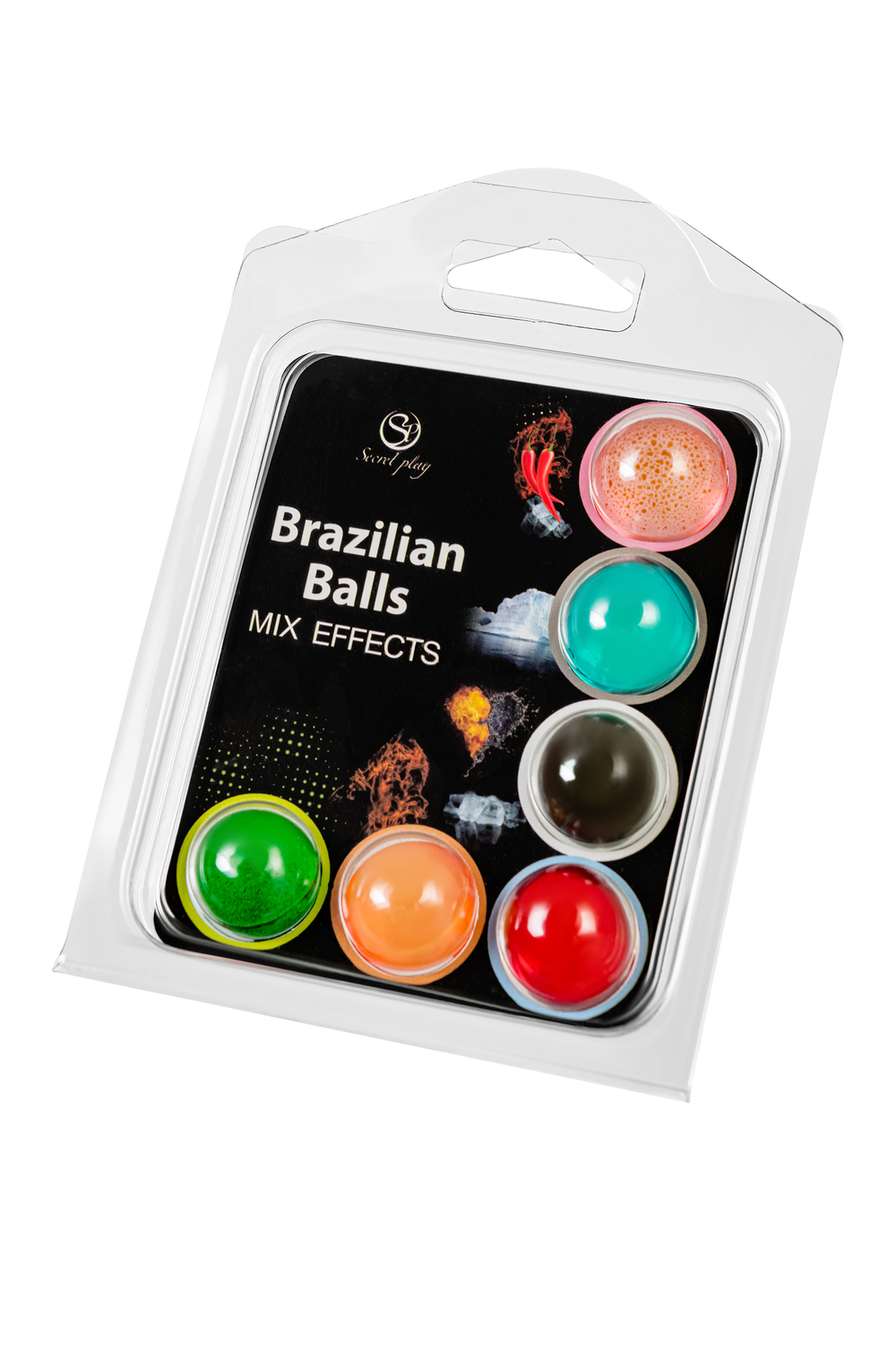 Массажное масло Secret Play Brazilian Balls микс эффектов 6 шт