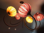Chandelier design lamp Palms by Aqua Creations Studio