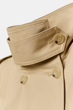 Короткий тренч с высоким воротником ZW COLLECTION - ZARA