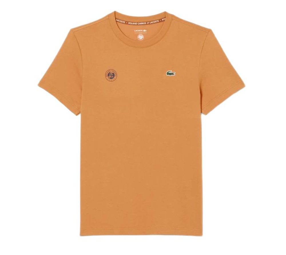 Мужская теннисная футболка Lacoste Roland-Garros Edition Ultra Dry Tennis - blossom