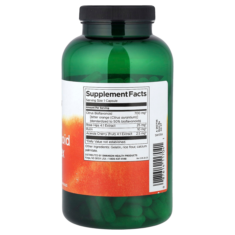 Swanson Vitamins, Комплекс цитрусовых биофлавоноидов`` 250 капсул