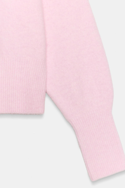 ZARA СВИТЕР ИЗ МЯГКОГО ТРИКОТАЖА, РОЗОВЫЙ
