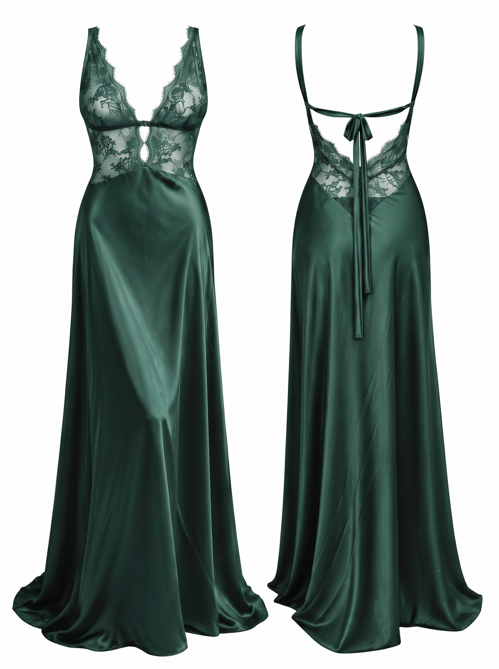 Будуарное платье в пол Melissa Emerald
