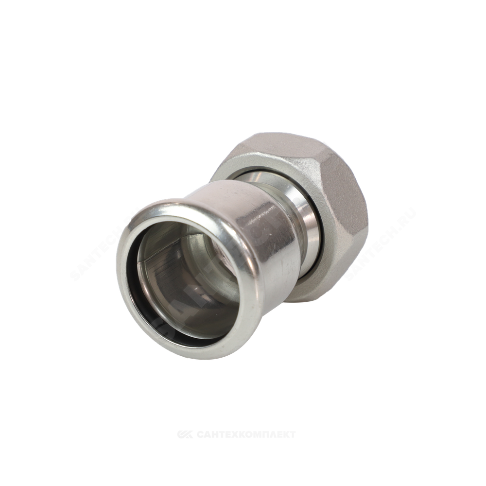 Муфта сталь нерж AISI 316L Дн 28х1 1/4" Ру16 пресс/нак/гайка Inoxpres RM 183028002