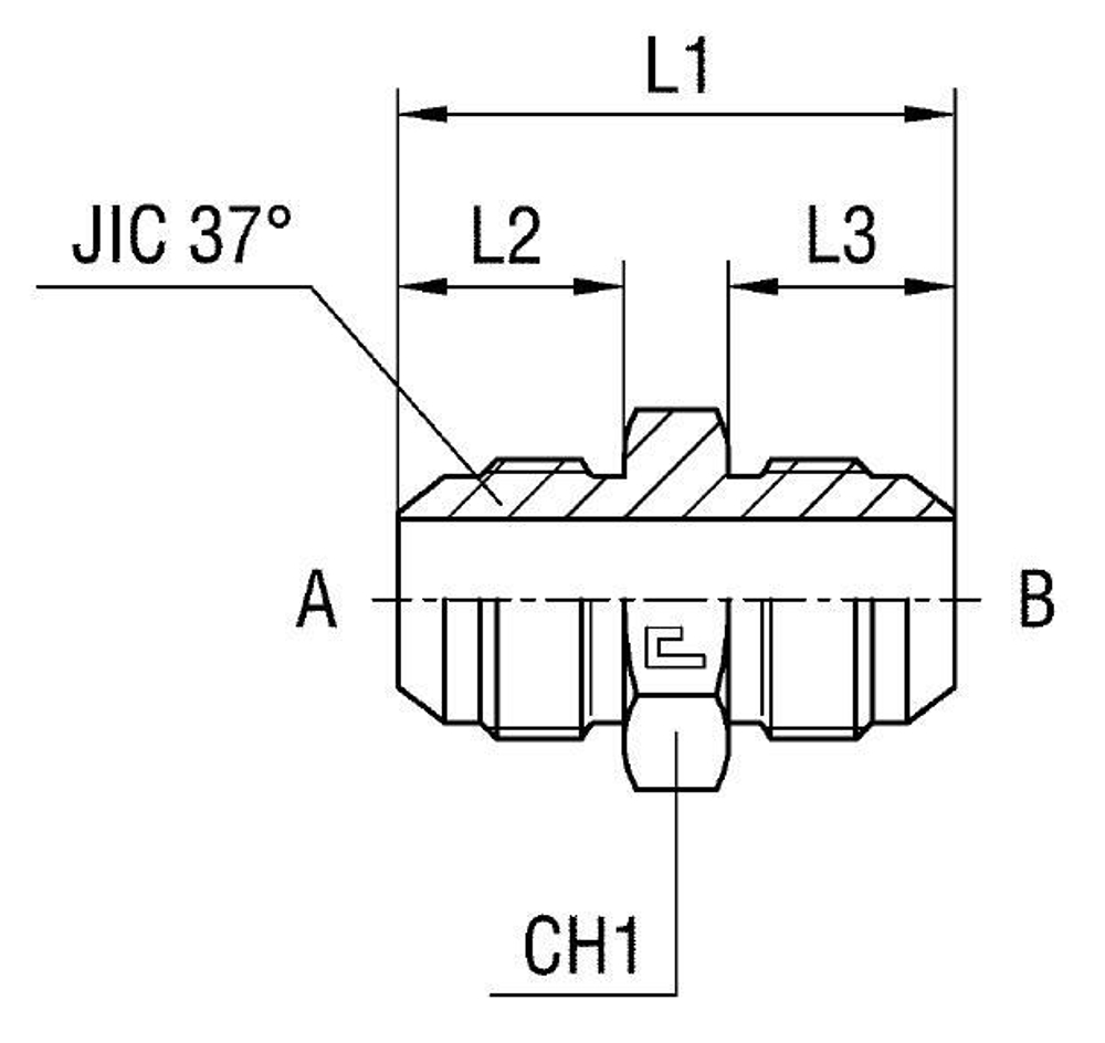 Соединение P JIC 1/2