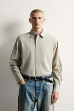 РУБАШКА RELAXED FIT ACID WASH — ZARA